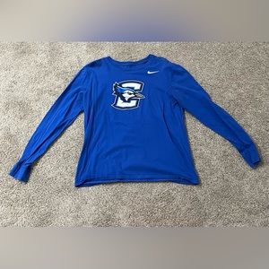 Long sleeve creighton shirt size large